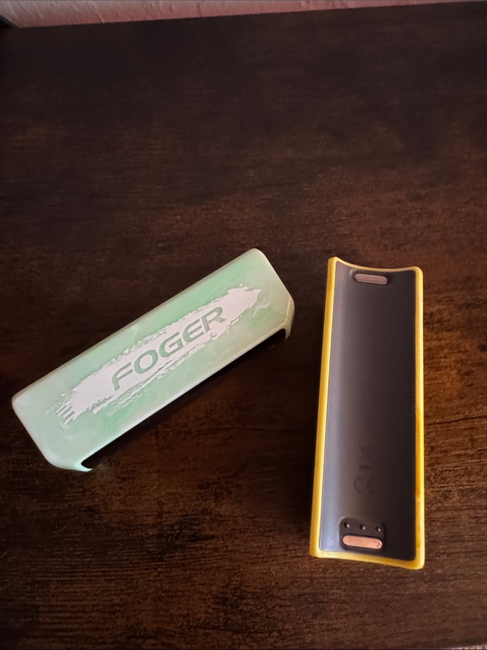 FOGER Mint Green and Yellow Batteries